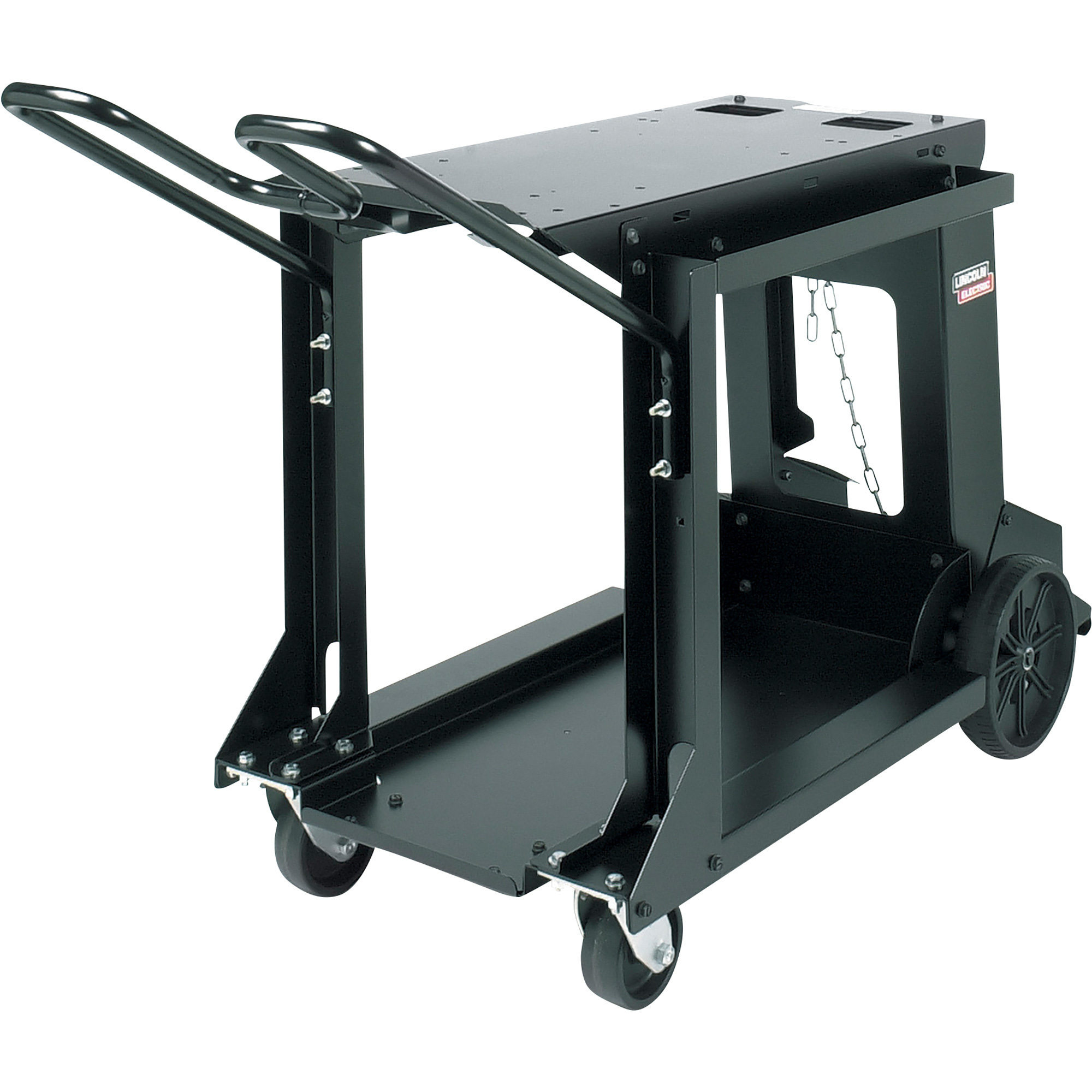Lincoln Electric Inverter and Wire Feeder Welding Cart,500-Lb. Capacity, 26in.L x 45in.W x 38in.H, Model# K1764-1